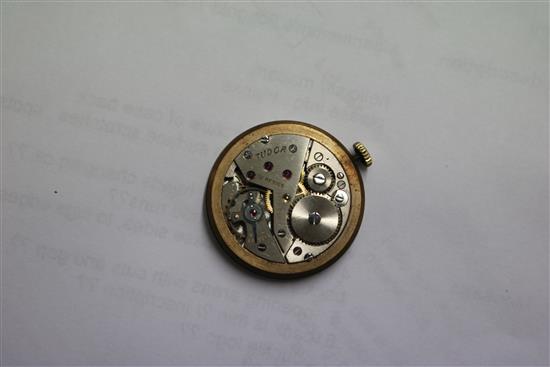 A gentlemans 9ct gold Tudor wrist watch.